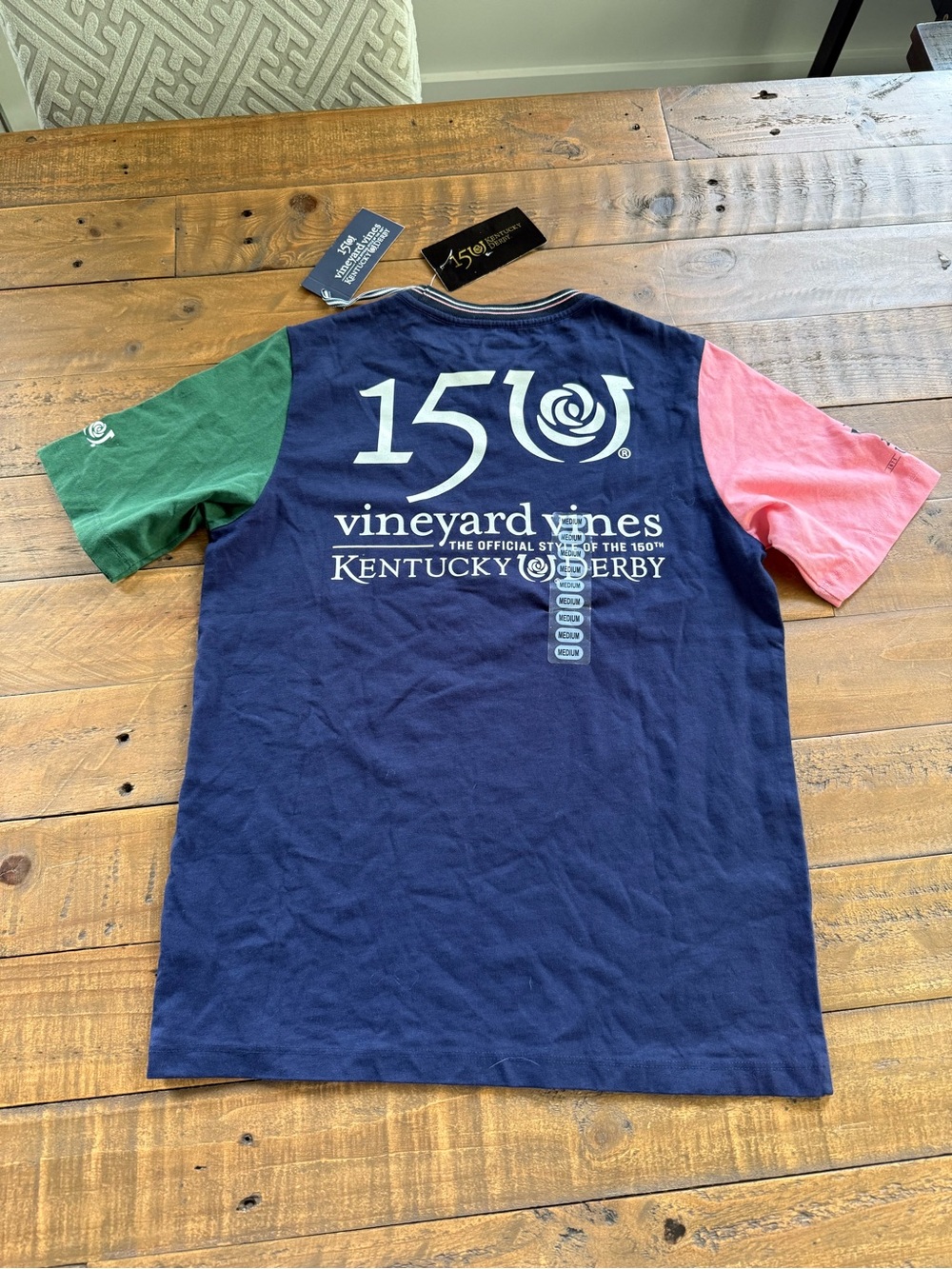 Vineyard Vines Navy Tee- Kentucky Derby 150 kids medium NWT